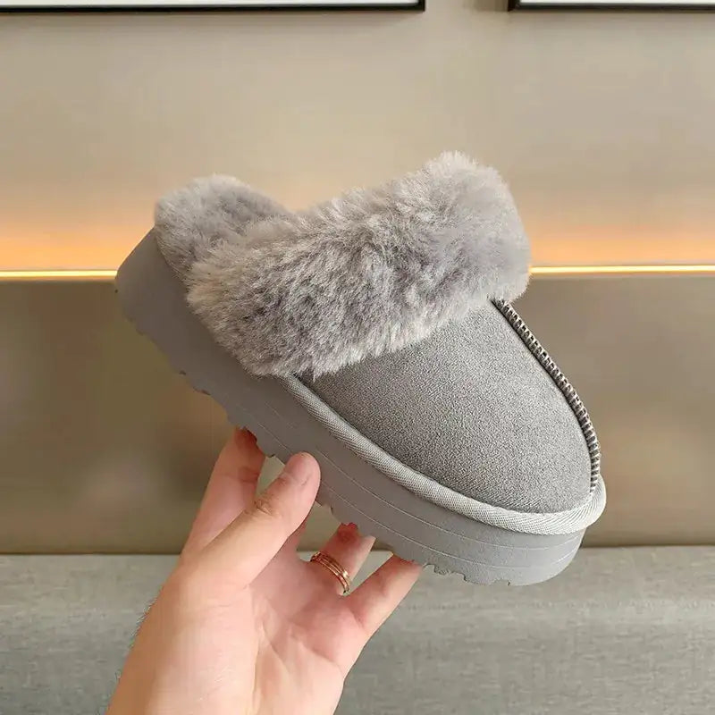 Luxe Aura Winter Luxury Plush Slip Ons