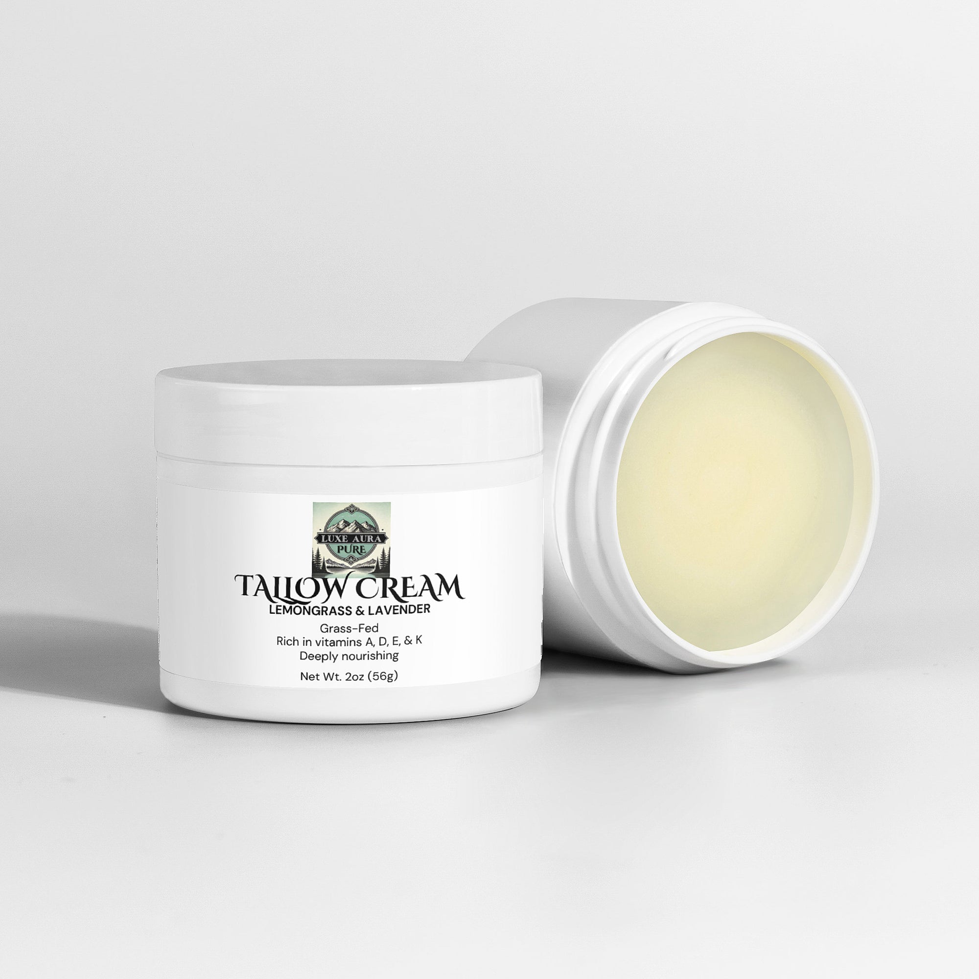 Luxe Aura Pure Tallow Cream Lemongrass & Lavender