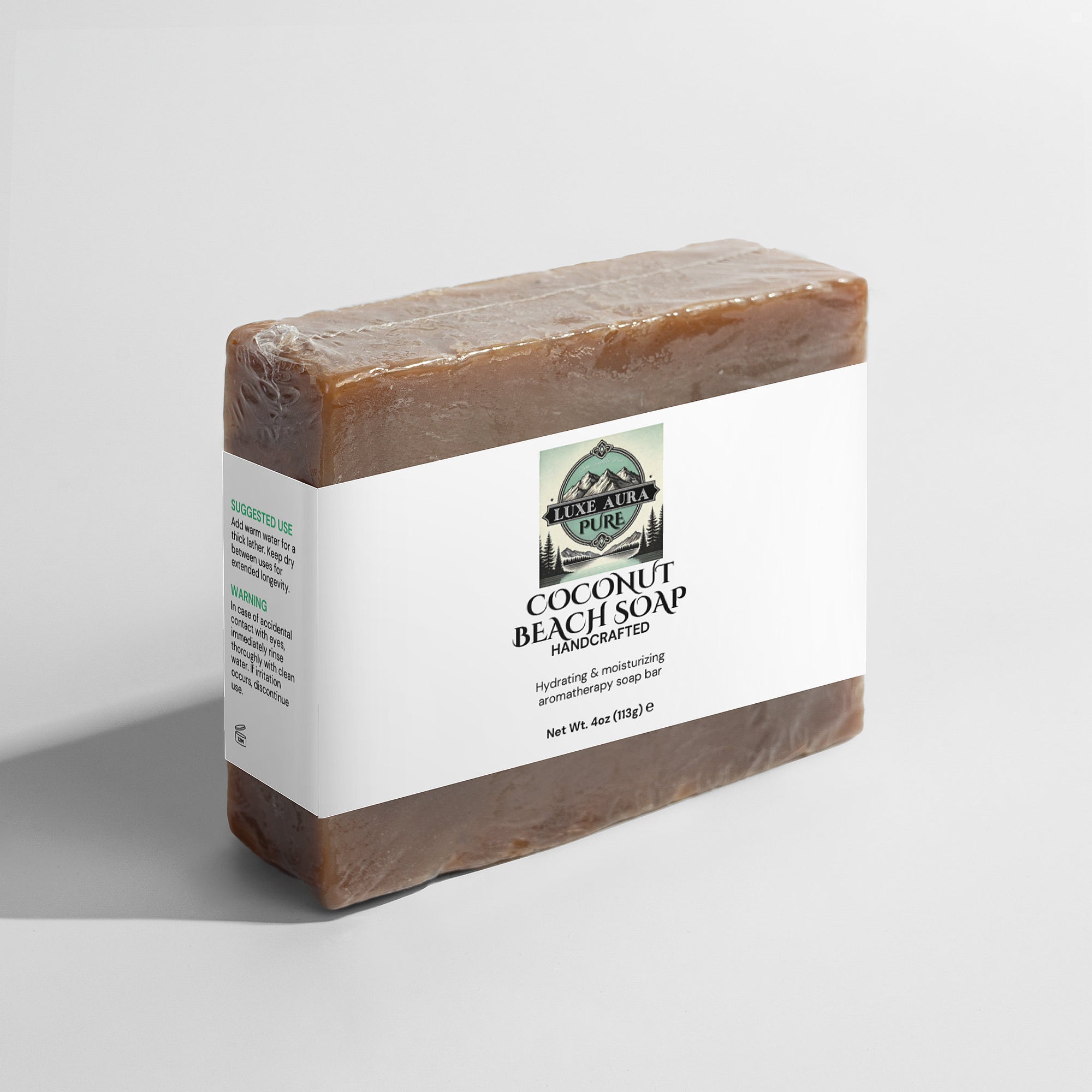 Luxe Aura Pure Coconut Beach Soap