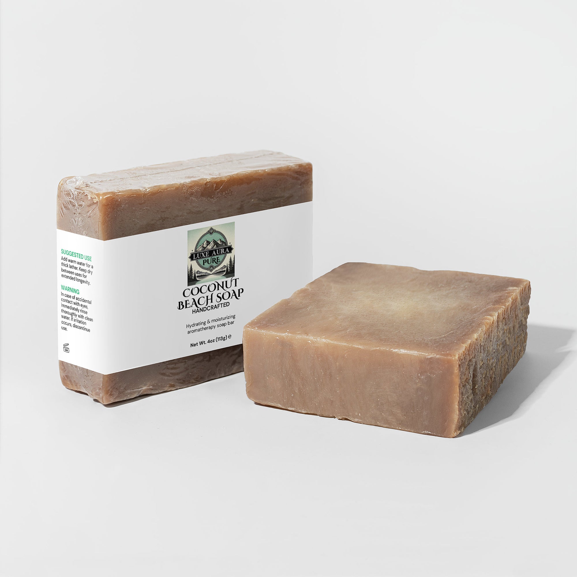 Luxe Aura Pure Coconut Beach Soap