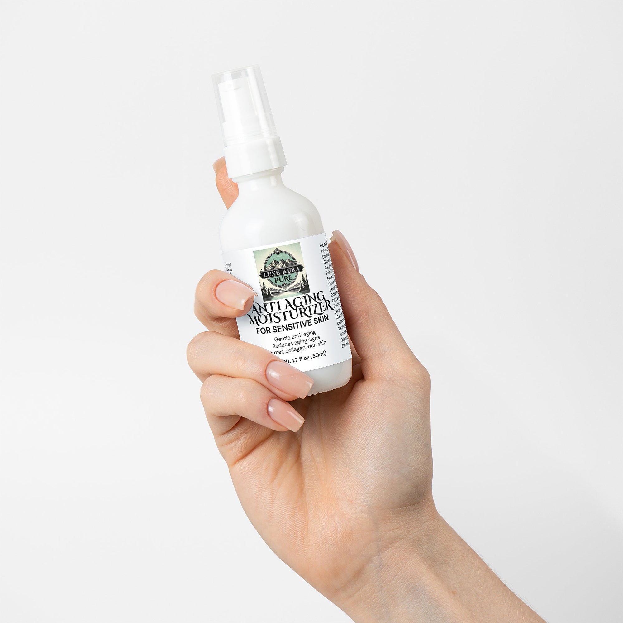 Luxe Aura Pure Anti Aging Moisturizer for Sensitive Skin