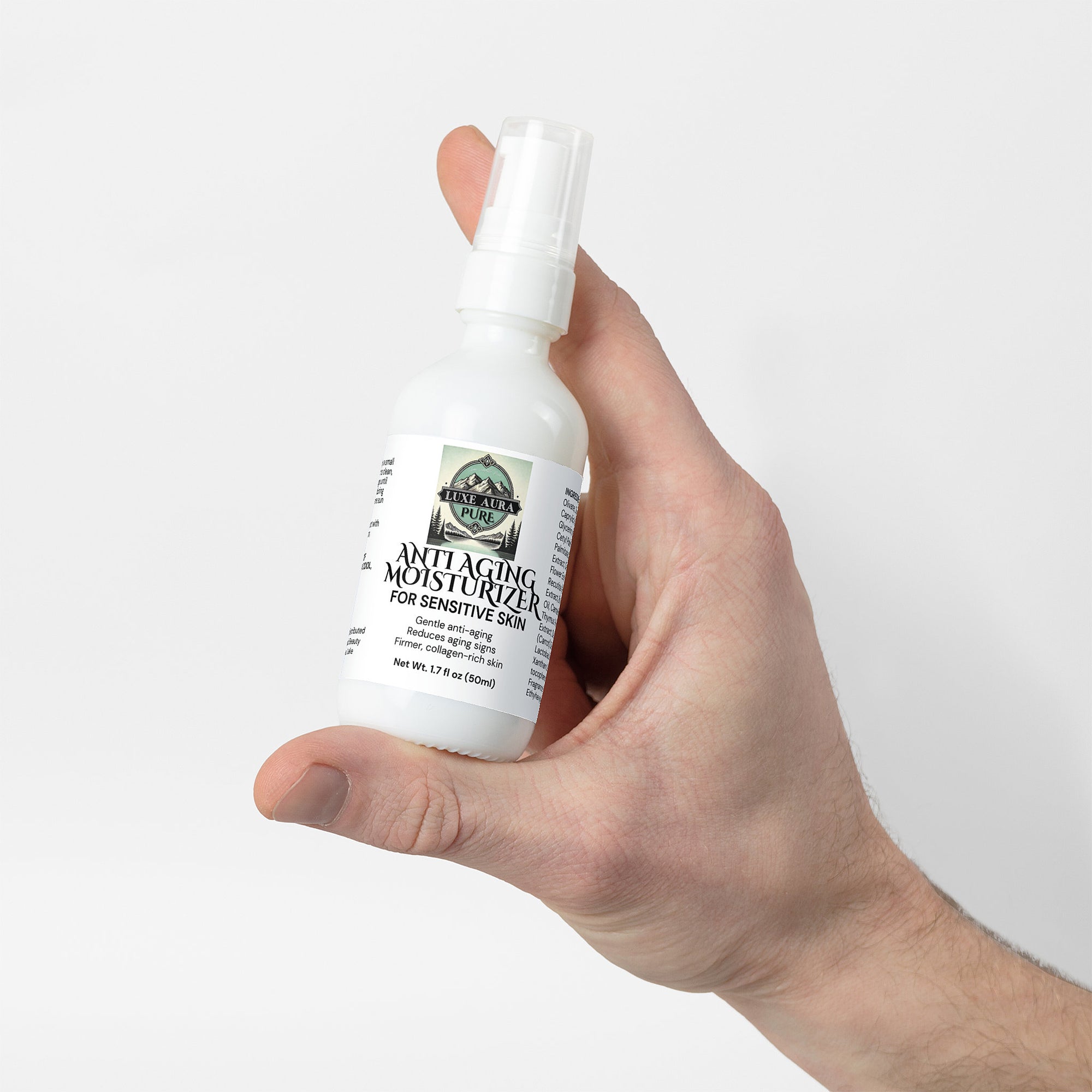 Luxe Aura Pure Anti Aging Moisturizer for Sensitive Skin