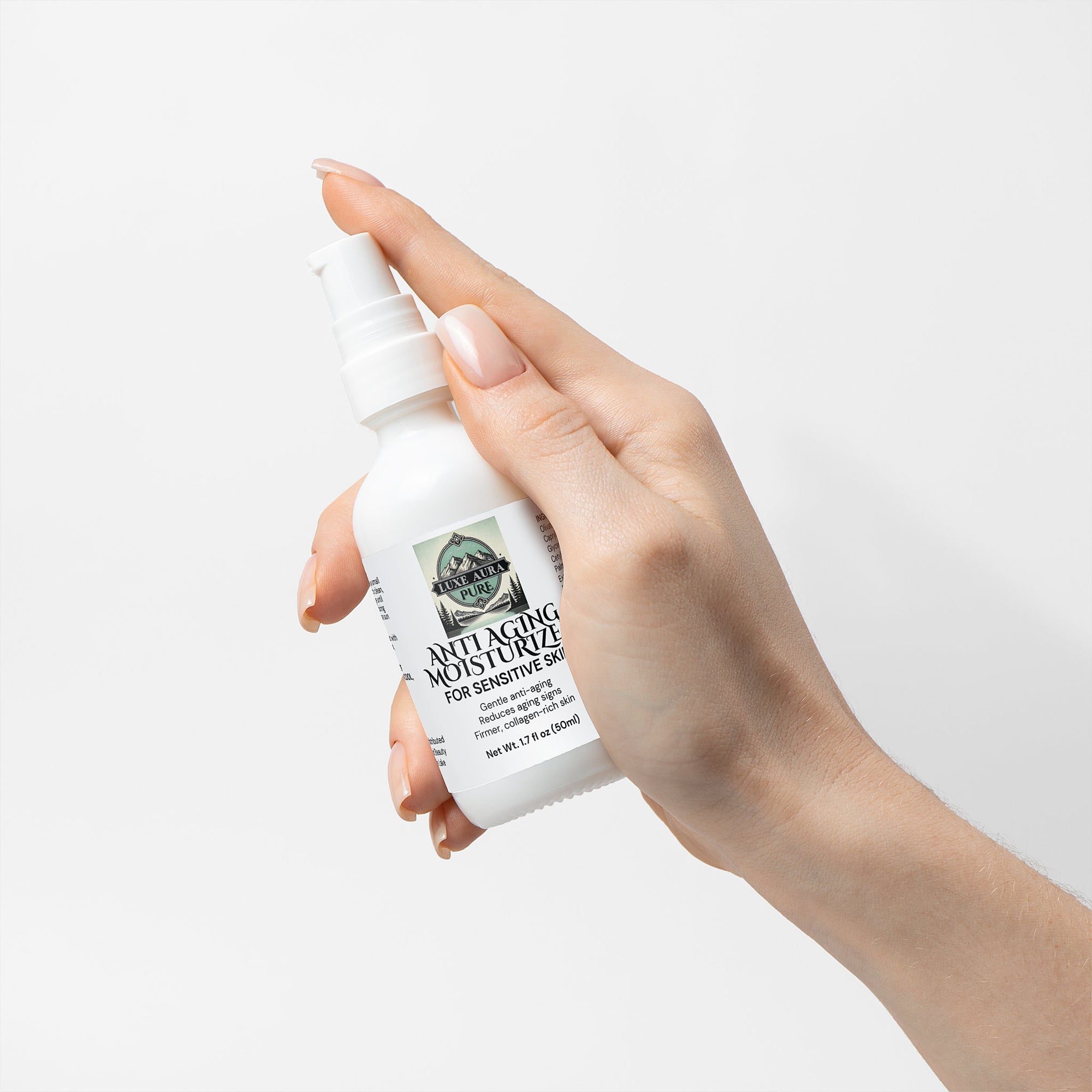 Luxe Aura Pure Anti Aging Moisturizer for Sensitive Skin