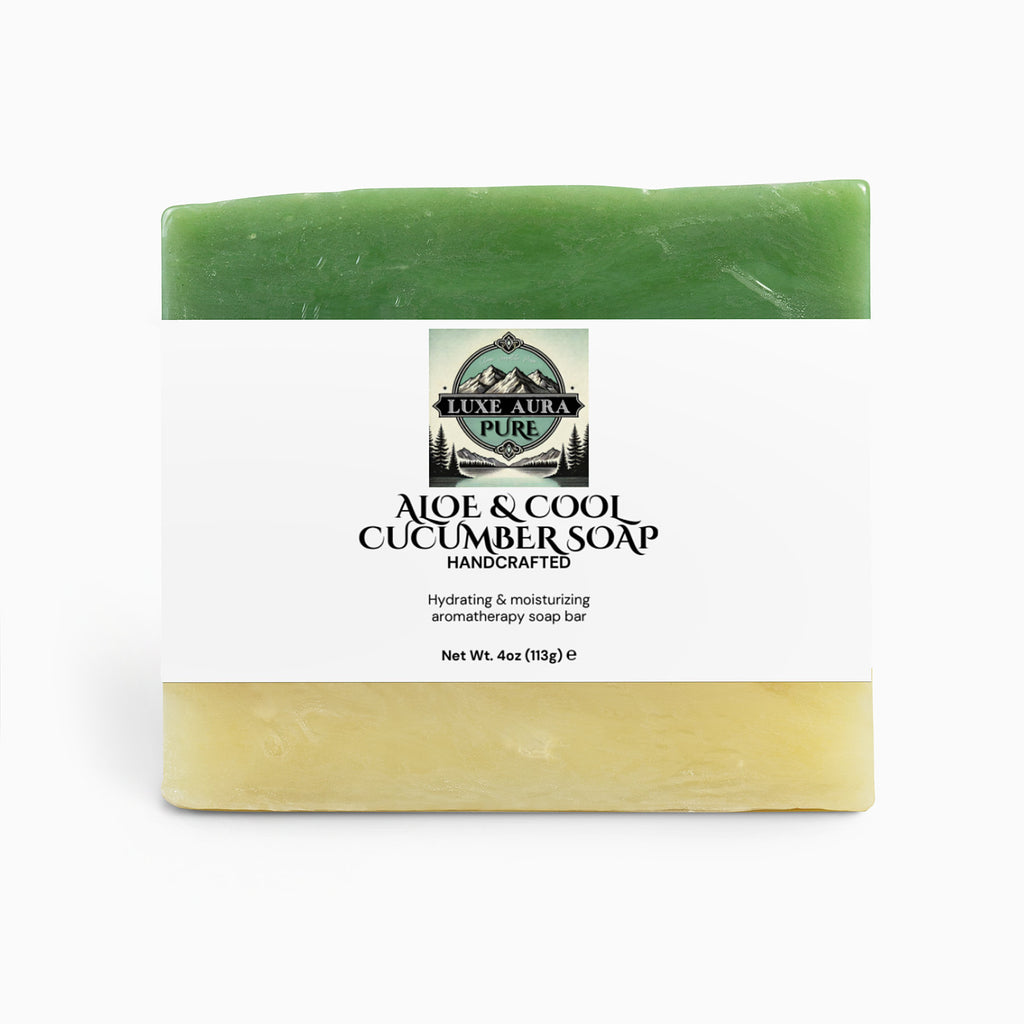 Luxe Aura Pure Aloe & Cool Cucumber Soap