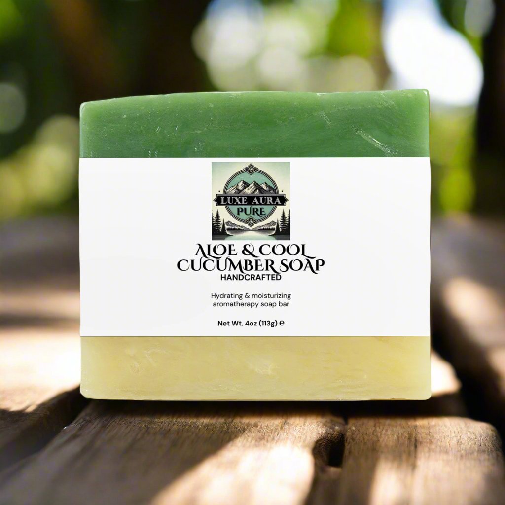 Luxe Aura Pure Aloe & Cool Cucumber Soap