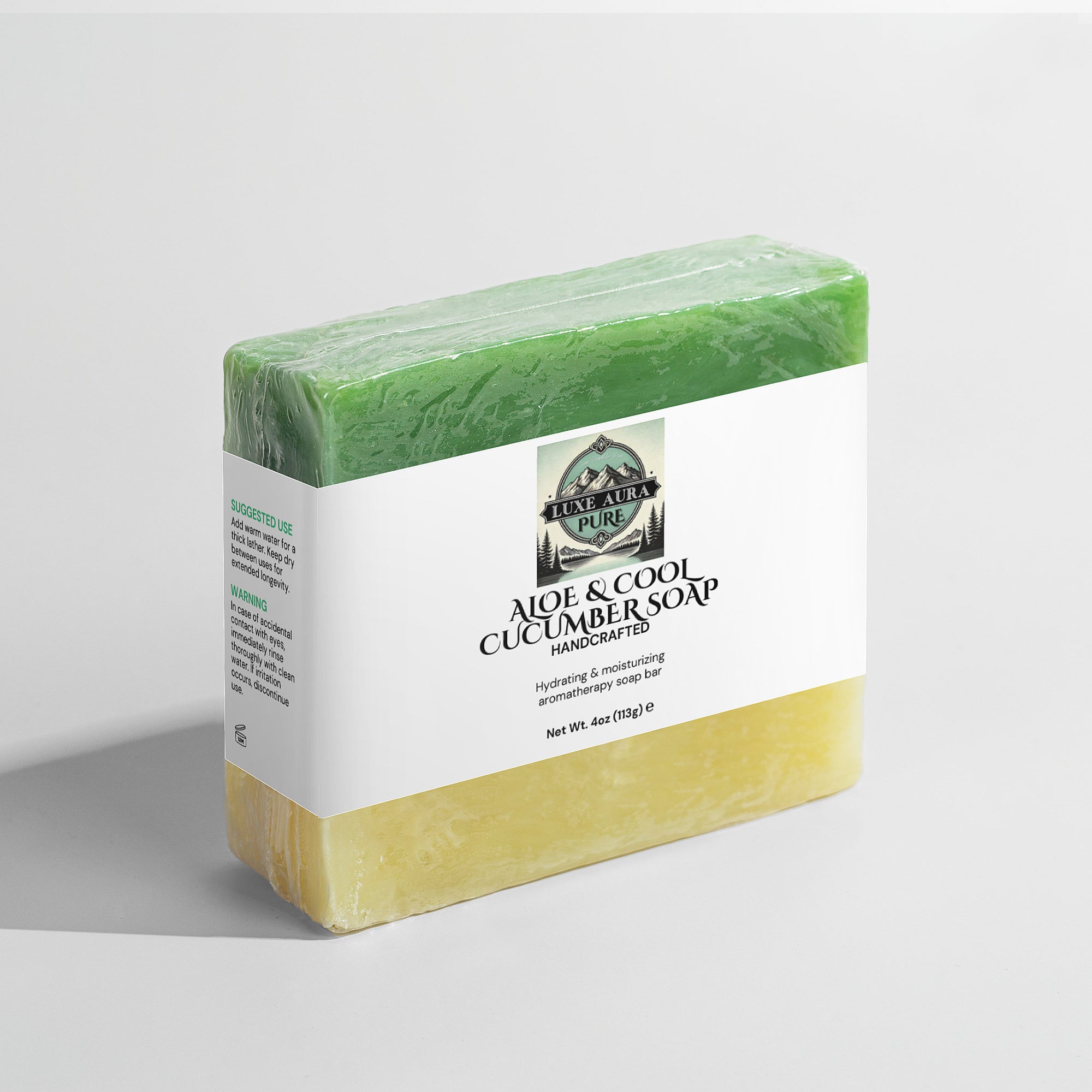 Luxe Aura Pure Aloe & Cool Cucumber Soap