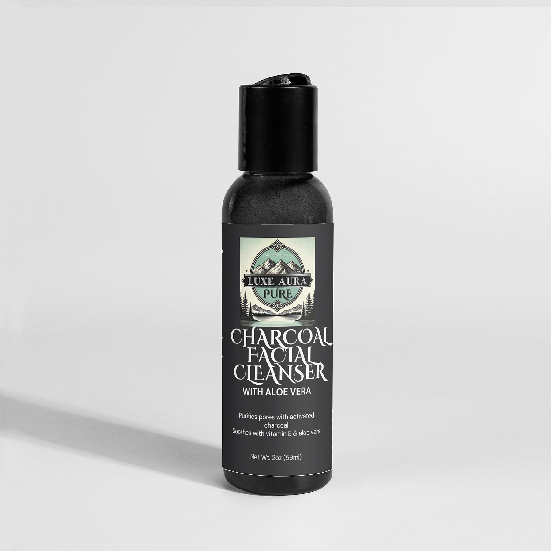 Luxe Aura Pure Charcoal Facial Cleanser