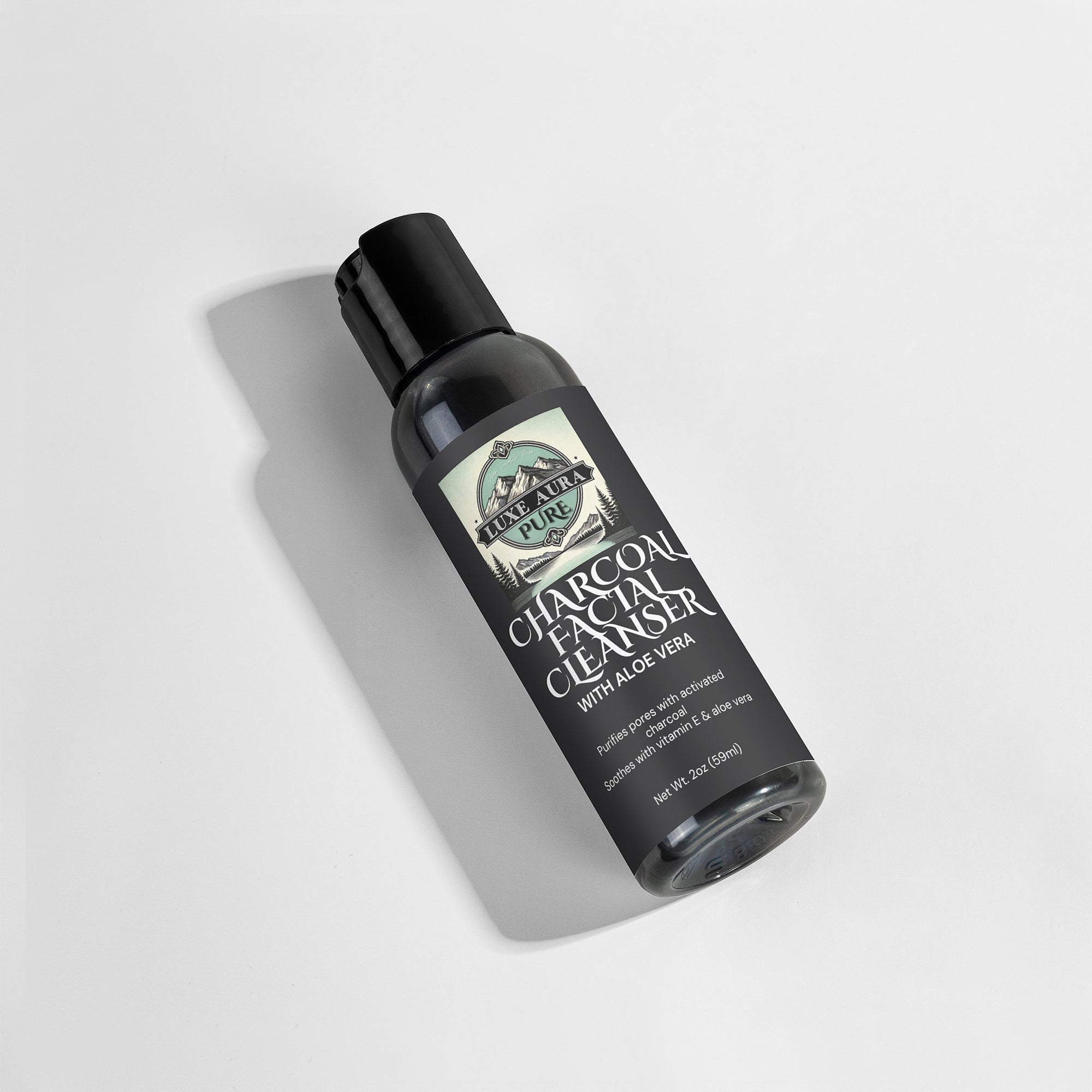 Luxe Aura Pure Charcoal Facial Cleanser