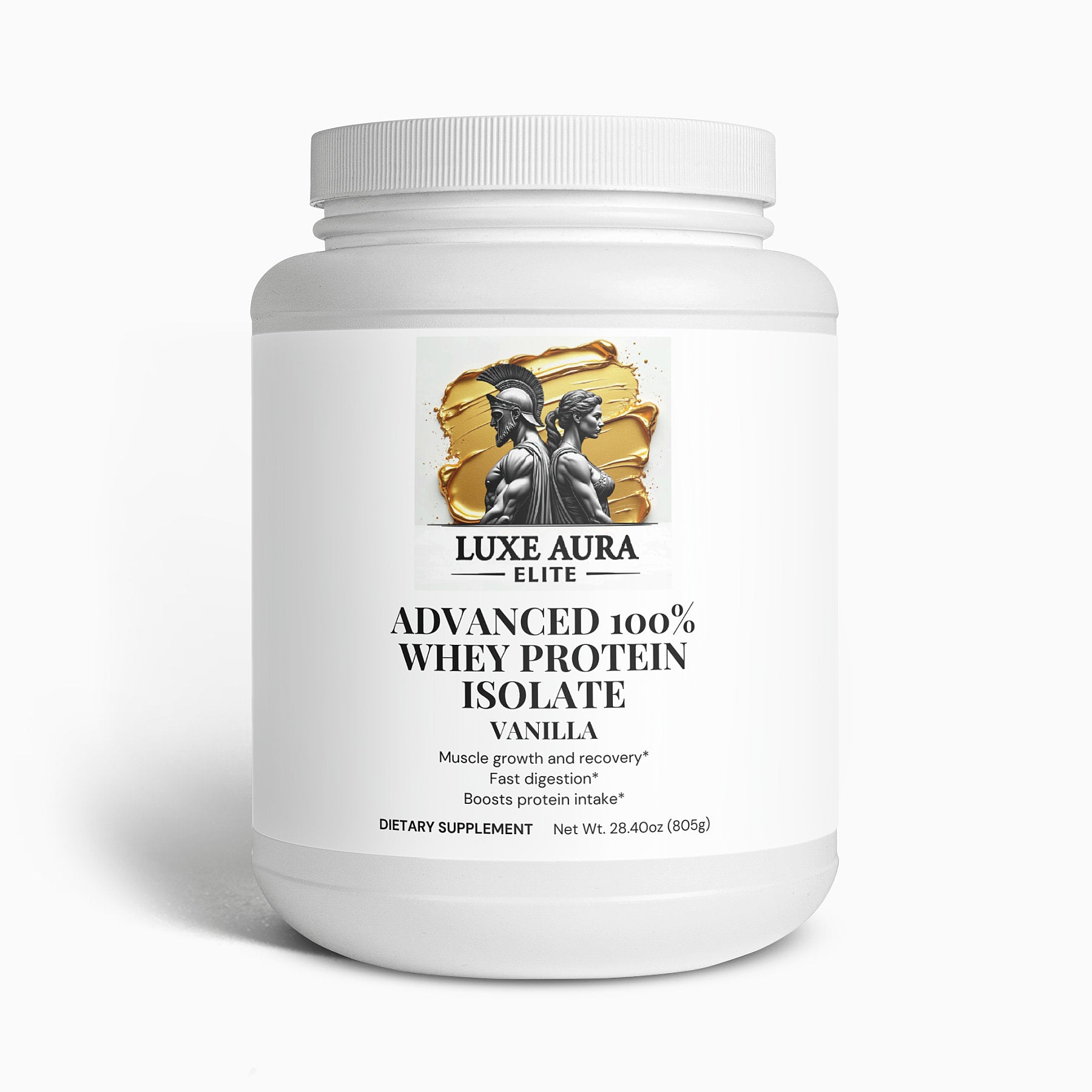 Luxe Aura Elite Advanced 100% Whey Protein Isolate (Vanilla)