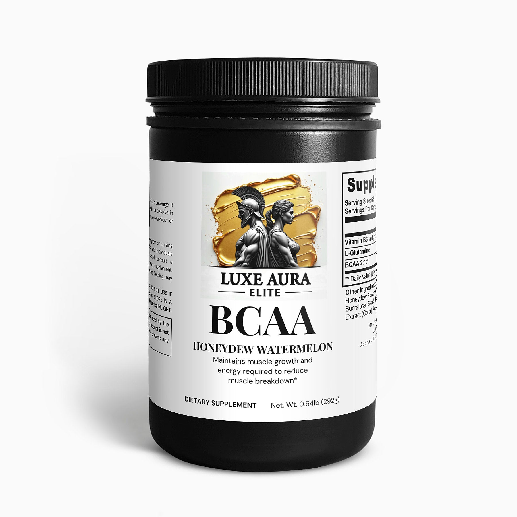Luxe Aura Elite BCAA Post Workout Powder (Honeydew/Watermelon)