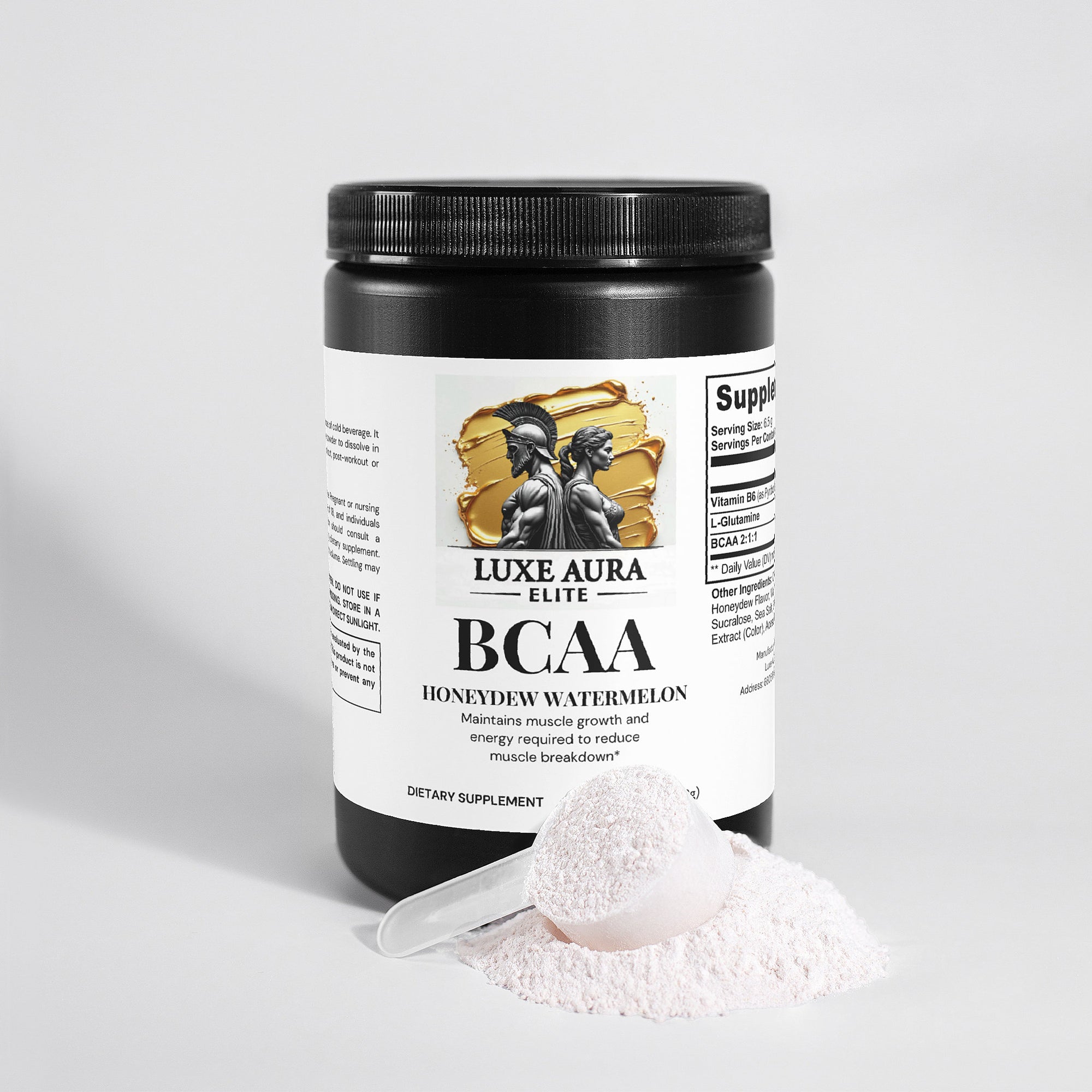Luxe Aura Elite BCAA Post Workout Powder (Honeydew/Watermelon)