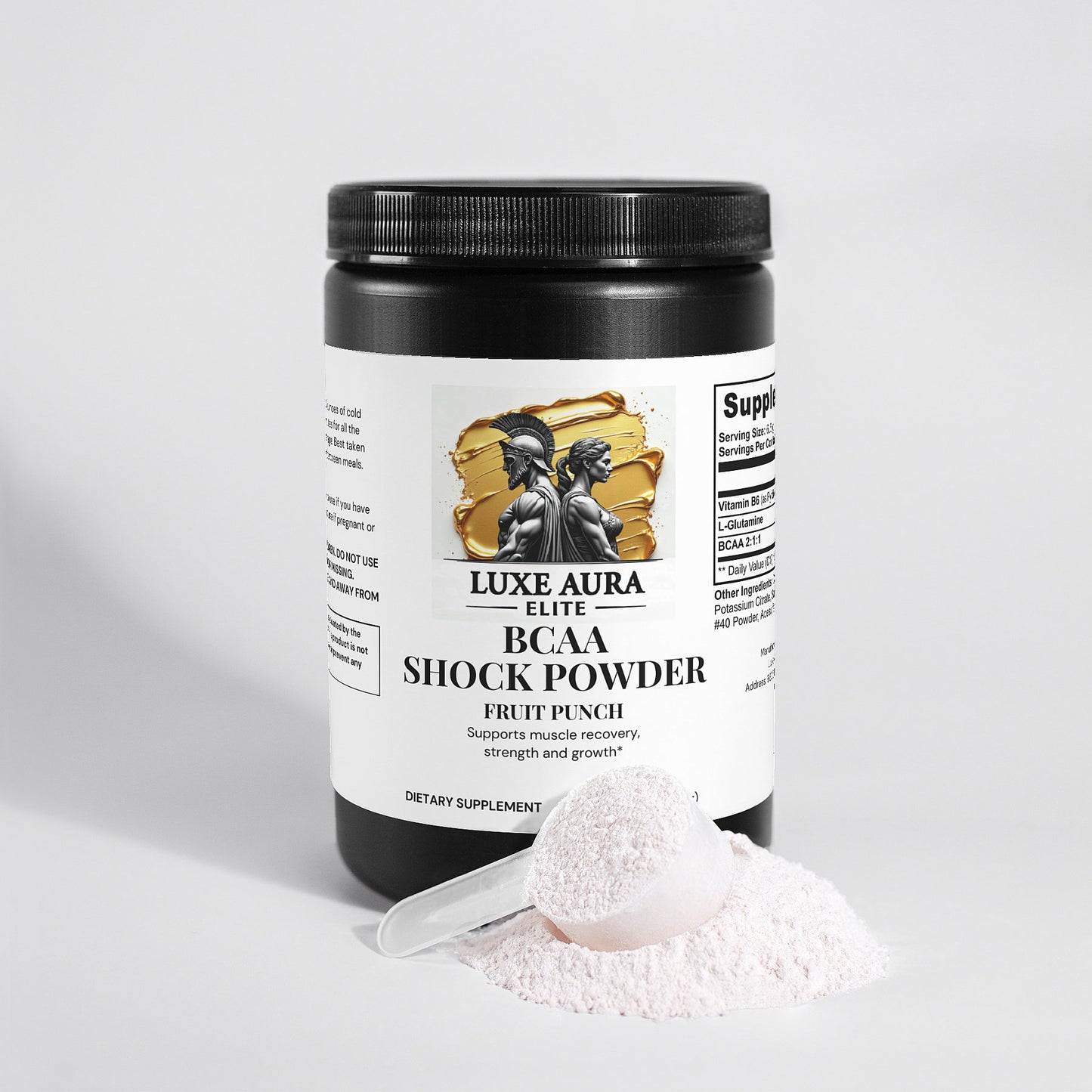 Luxe Aura Elite BCAA Shock Powder (Fruit Punch)