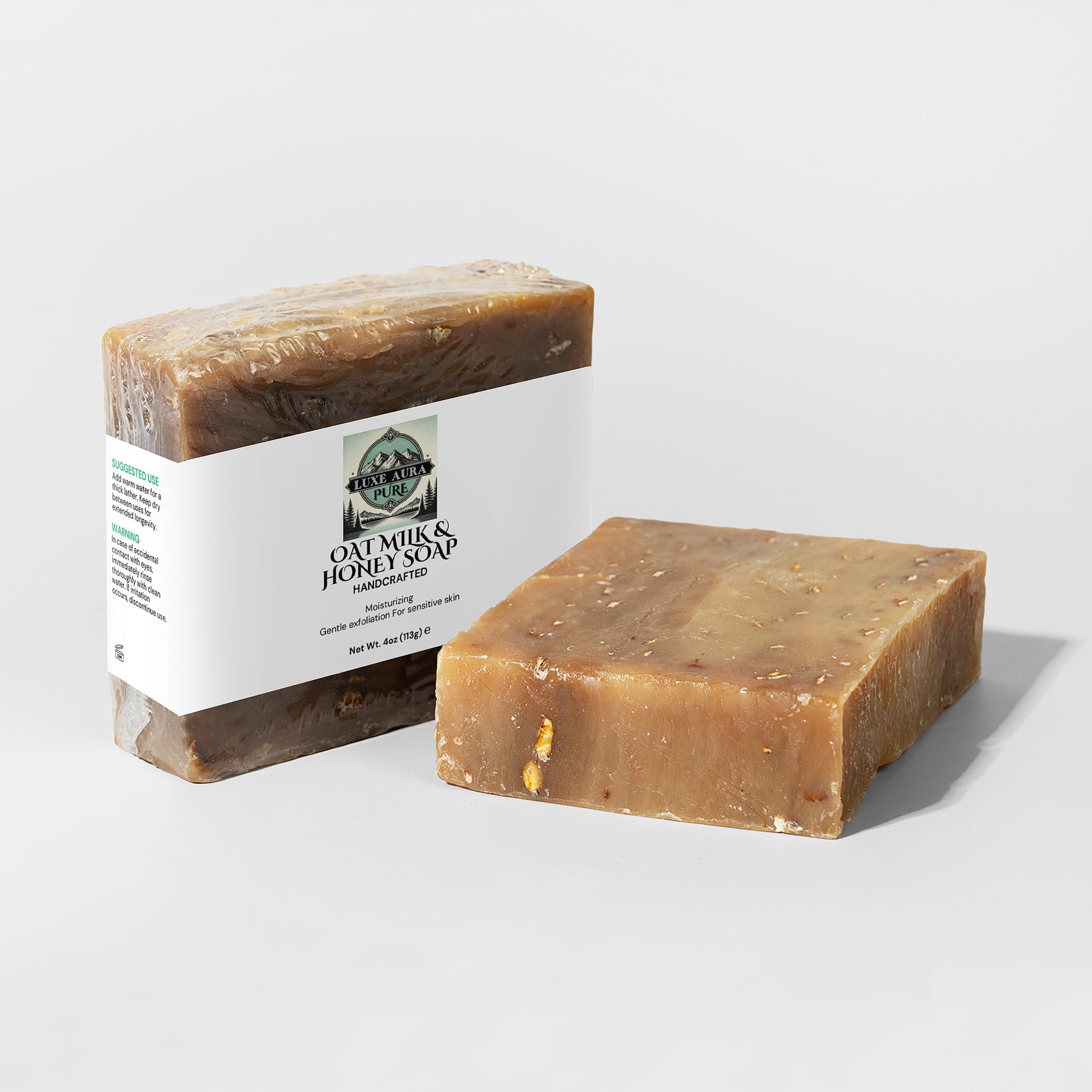 Luxe Aura Pure Oat Milk Honey Soap