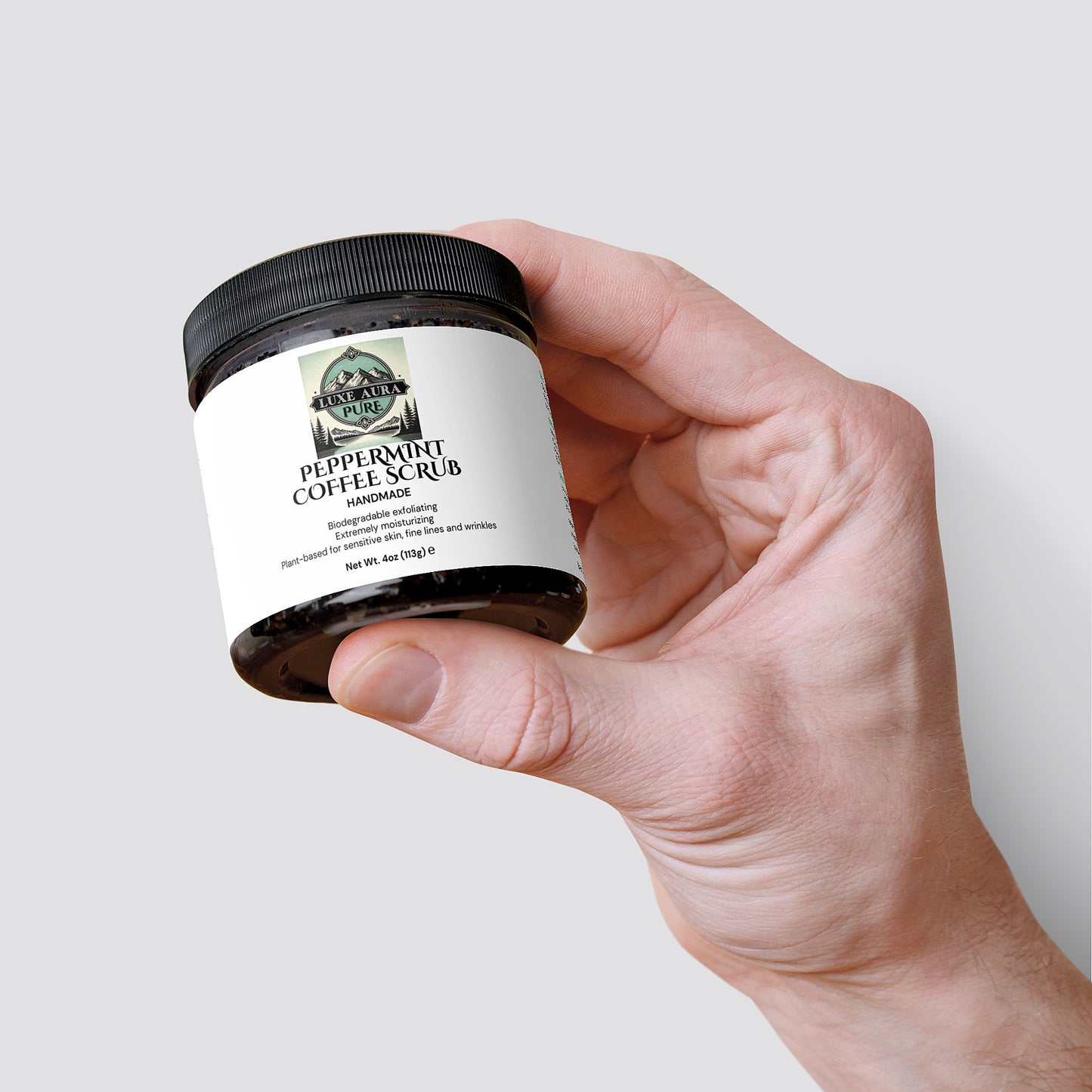 Luxe Aura Pure Peppermint Coffee Scrub