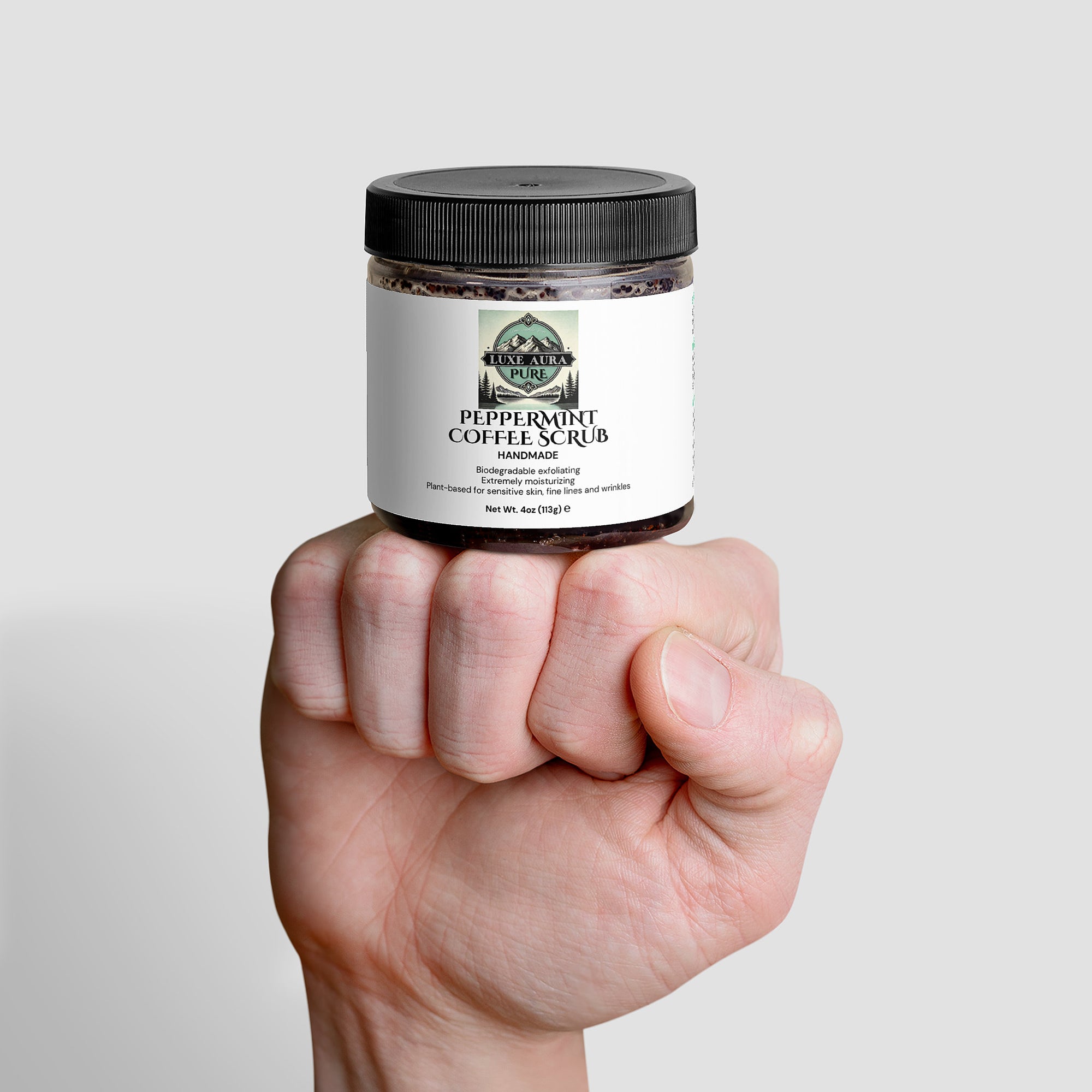 Luxe Aura Pure Peppermint Coffee Scrub