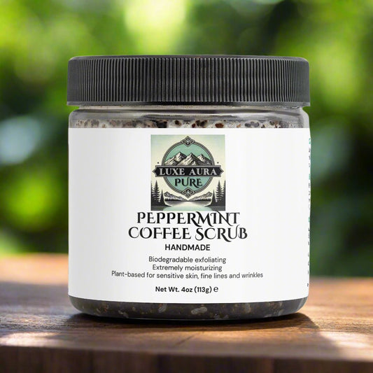 Luxe Aura Pure Peppermint Coffee Scrub