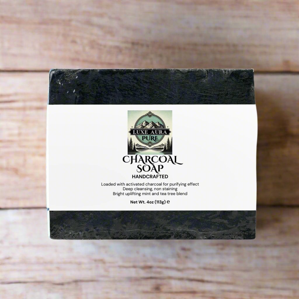 Luxe Aura Pure Charcoal Soap