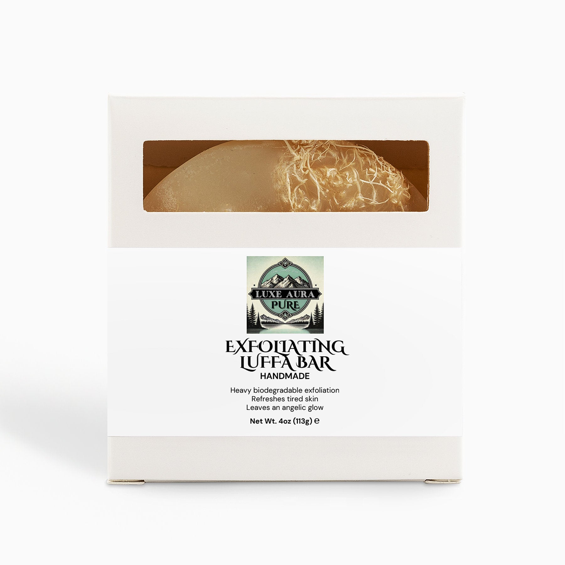 Luxe Aura Pure Exfoliating Luffa Bar