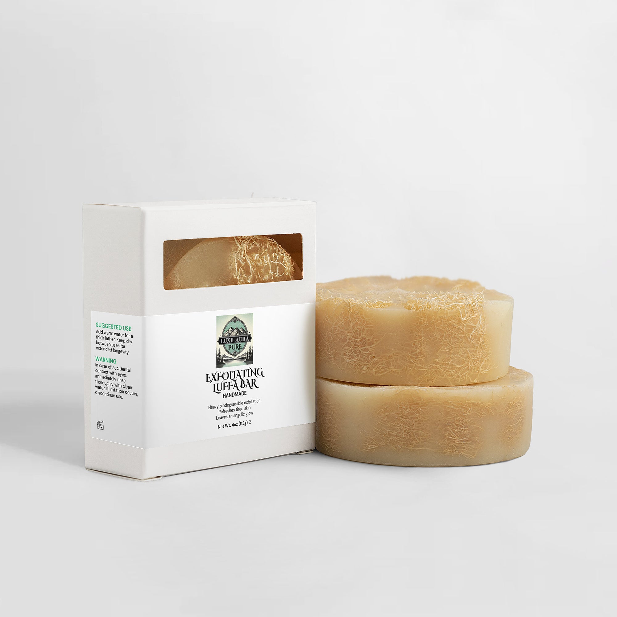 Luxe Aura Pure Exfoliating Luffa Bar