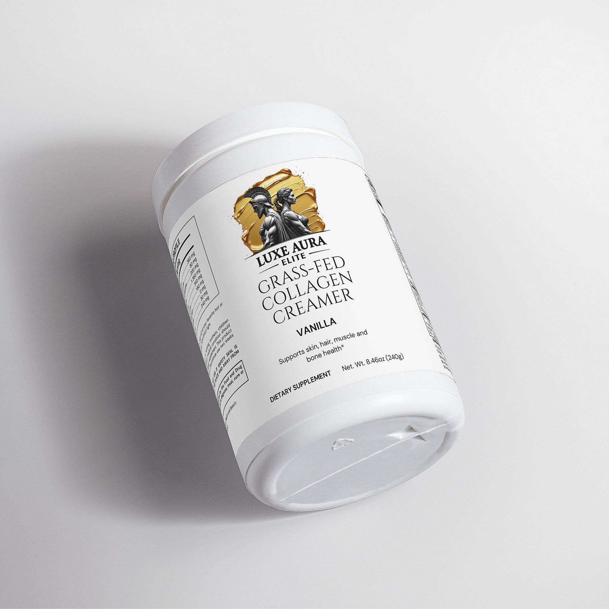 Luxe Aura Elite Grass-Fed Collagen Creamer (Vanilla)