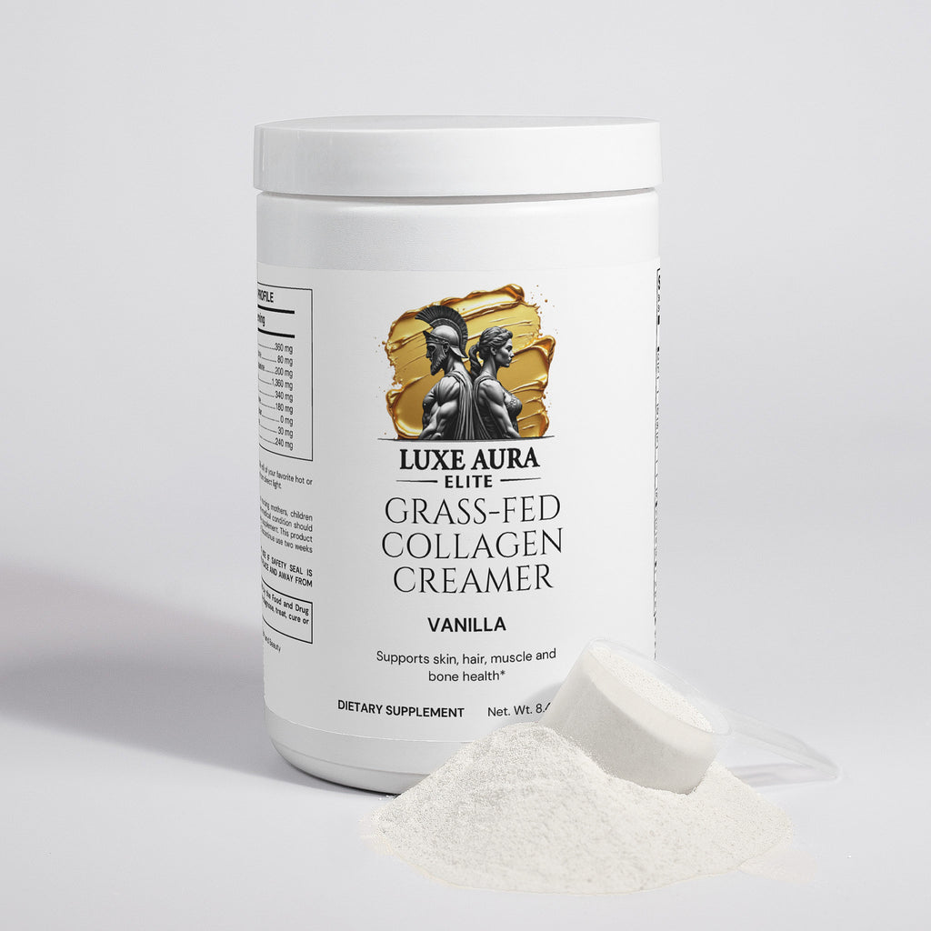 Luxe Aura Elite Grass-Fed Collagen Creamer (Vanilla)