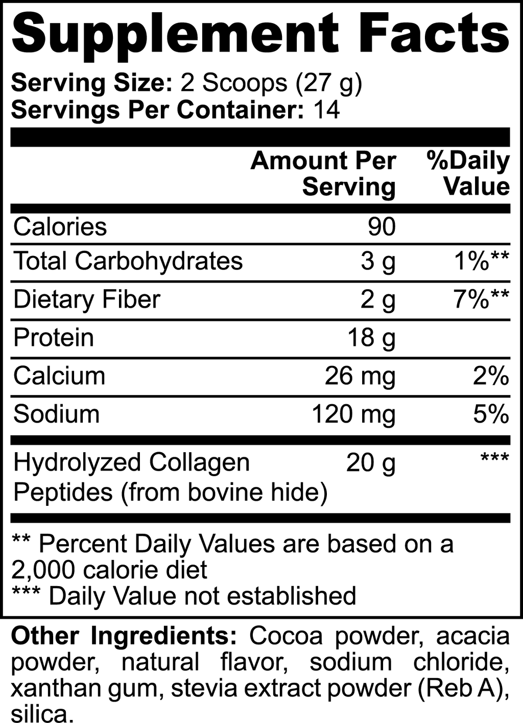 Luxe Aura Elite Grass-Fed Collagen Peptides Powder (Chocolate)
