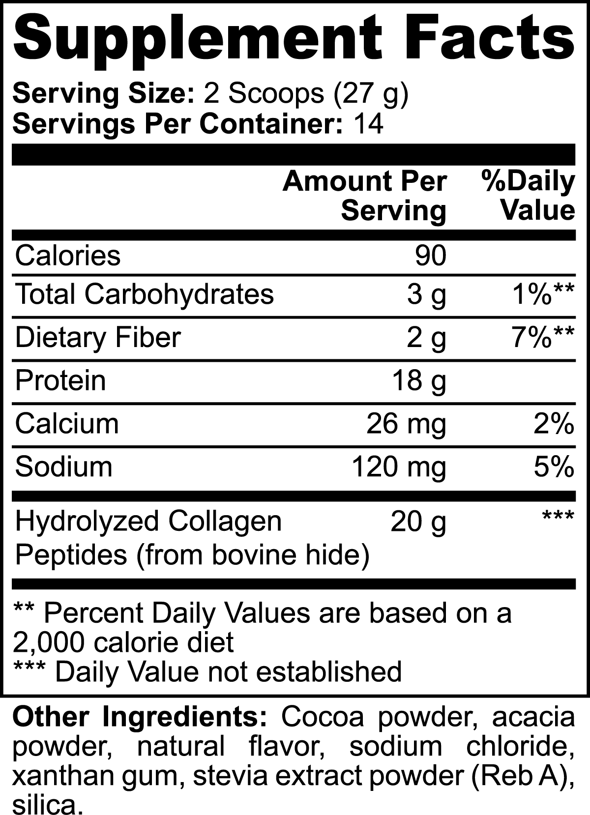 Luxe Aura Elite Grass-Fed Collagen Peptides Powder (Chocolate)