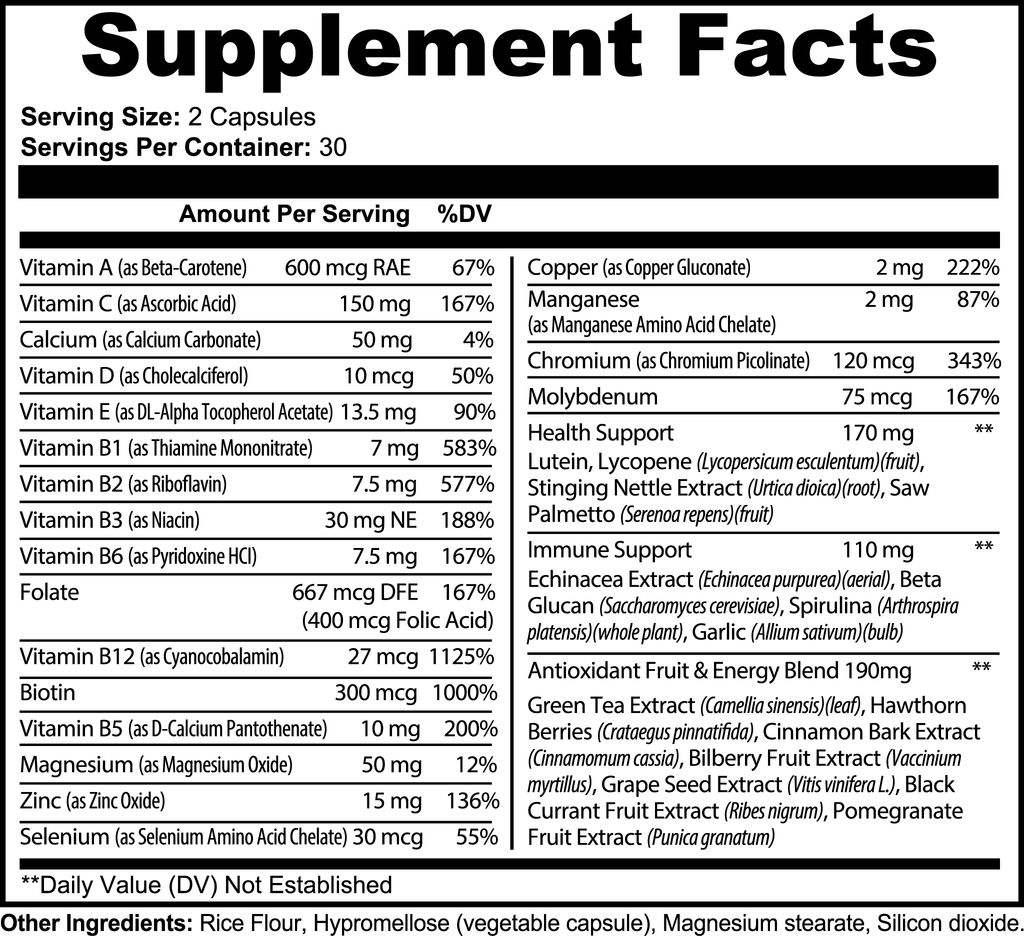 Luxe Aura Elite Complete Multivitamin