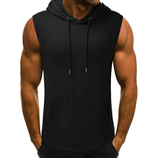 Luxe Aura Men's Hooded Tank Top