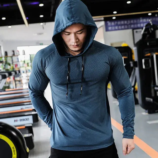 Luxe Aura Mens Fitness Tracksuit Running Sport Hoodie