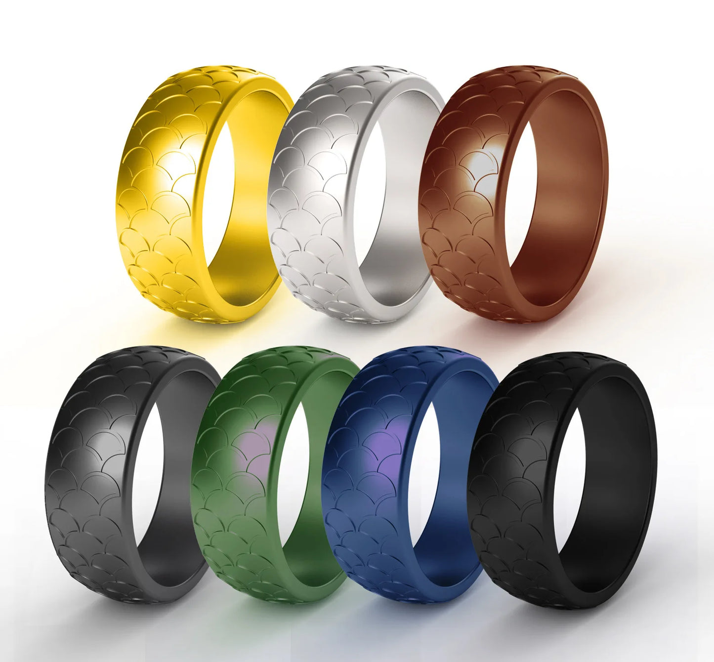 Luxe Aura Silicone Wedding Bands