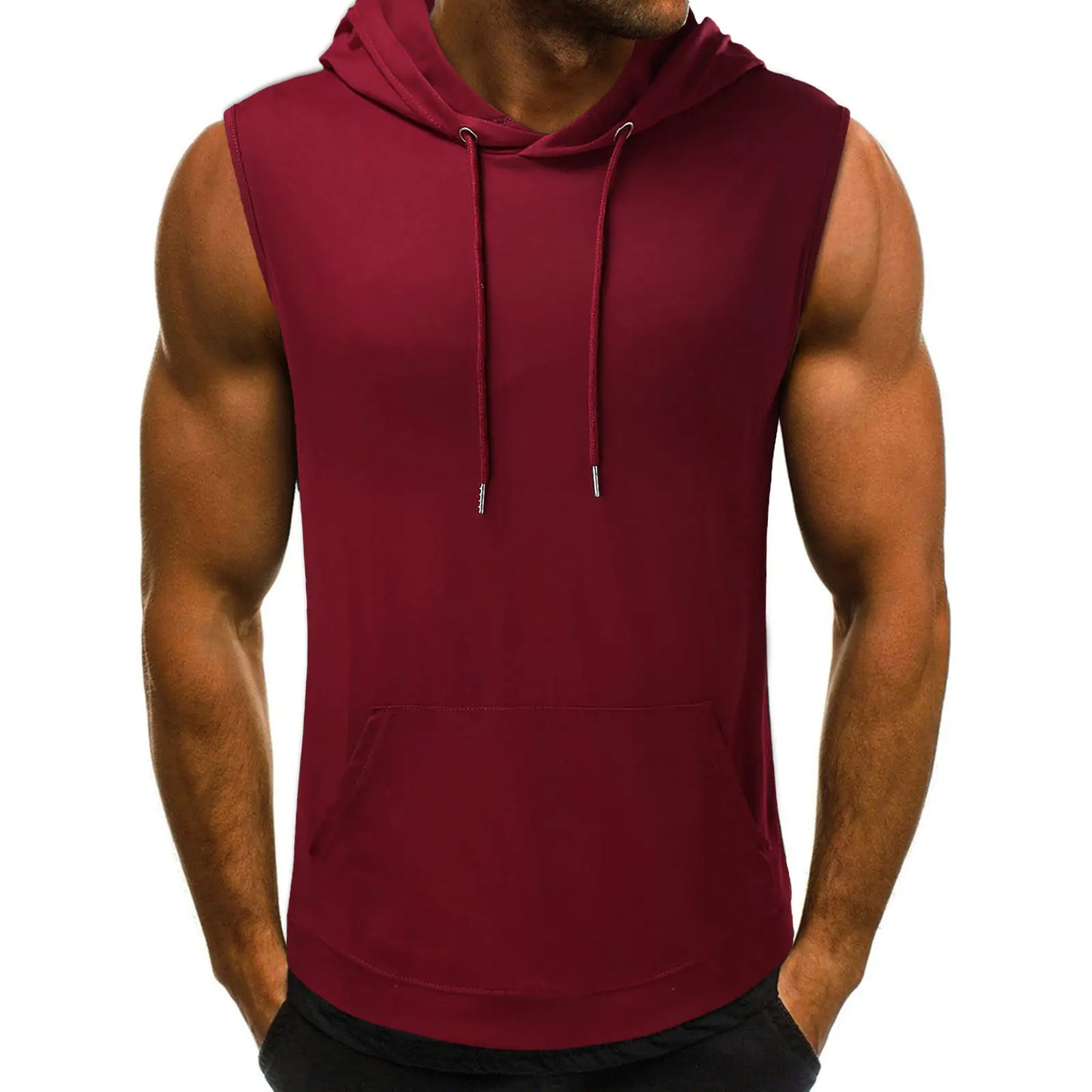 Luxe Aura Men's Hooded Tank Top