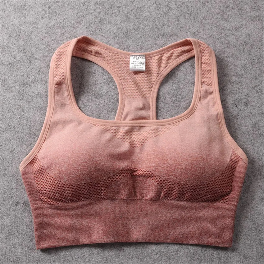 Luxe Aura Ombre Sports Bra Top