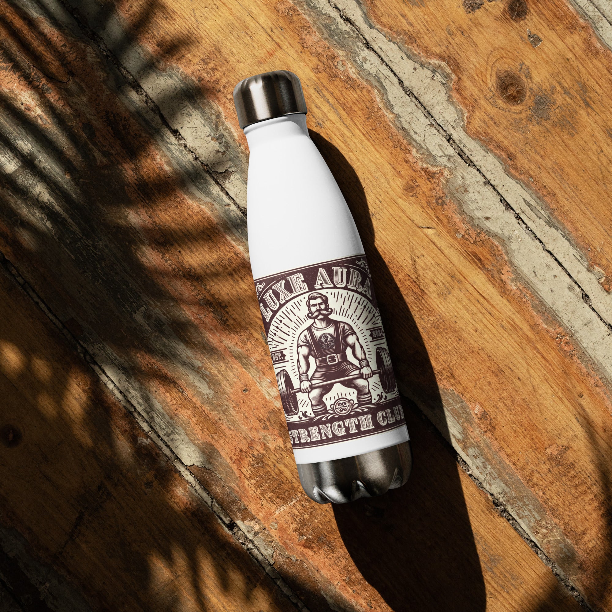 Luxe Aura Strength Club Stainless Steel Water Bottle