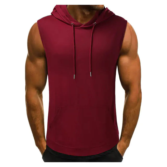 Luxe Aura Men's Hooded Tank Top