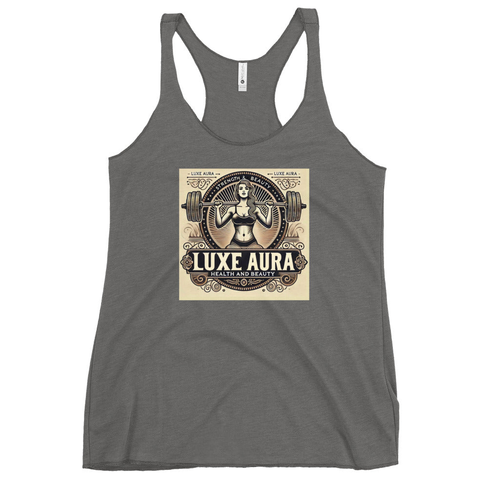 Luxe Aura Strength and Beauty Women's Racerback Tank