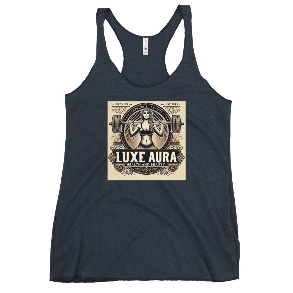 Luxe Aura Strength and Beauty Women's Racerback Tank