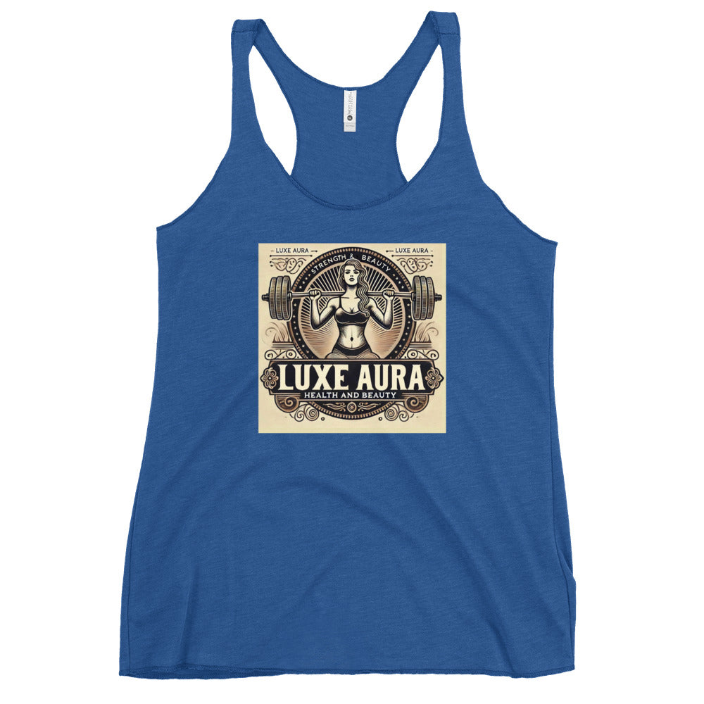 Luxe Aura Strength and Beauty Women's Racerback Tank