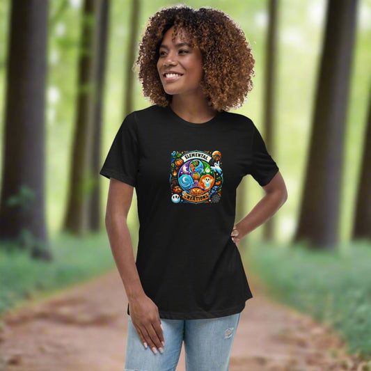 Elemental Creations Women's Relaxed T-Shirt Halloween Fun 1