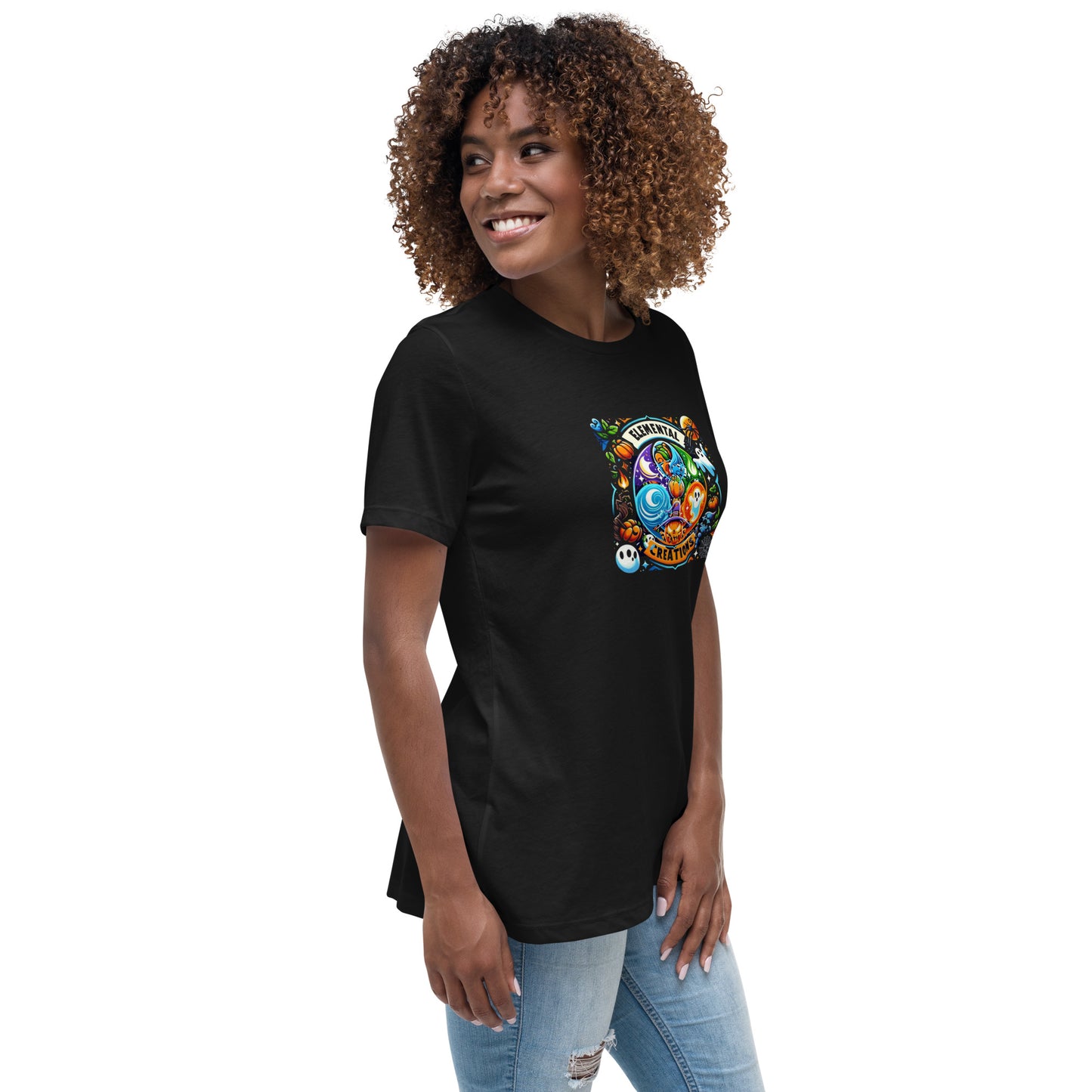 Elemental Creations Women's Relaxed T-Shirt Halloween Fun 1